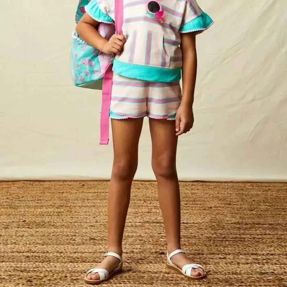 MATILDA JANE  Enchanted Garden Ruffle Party Terry Shorts Girl's size 6